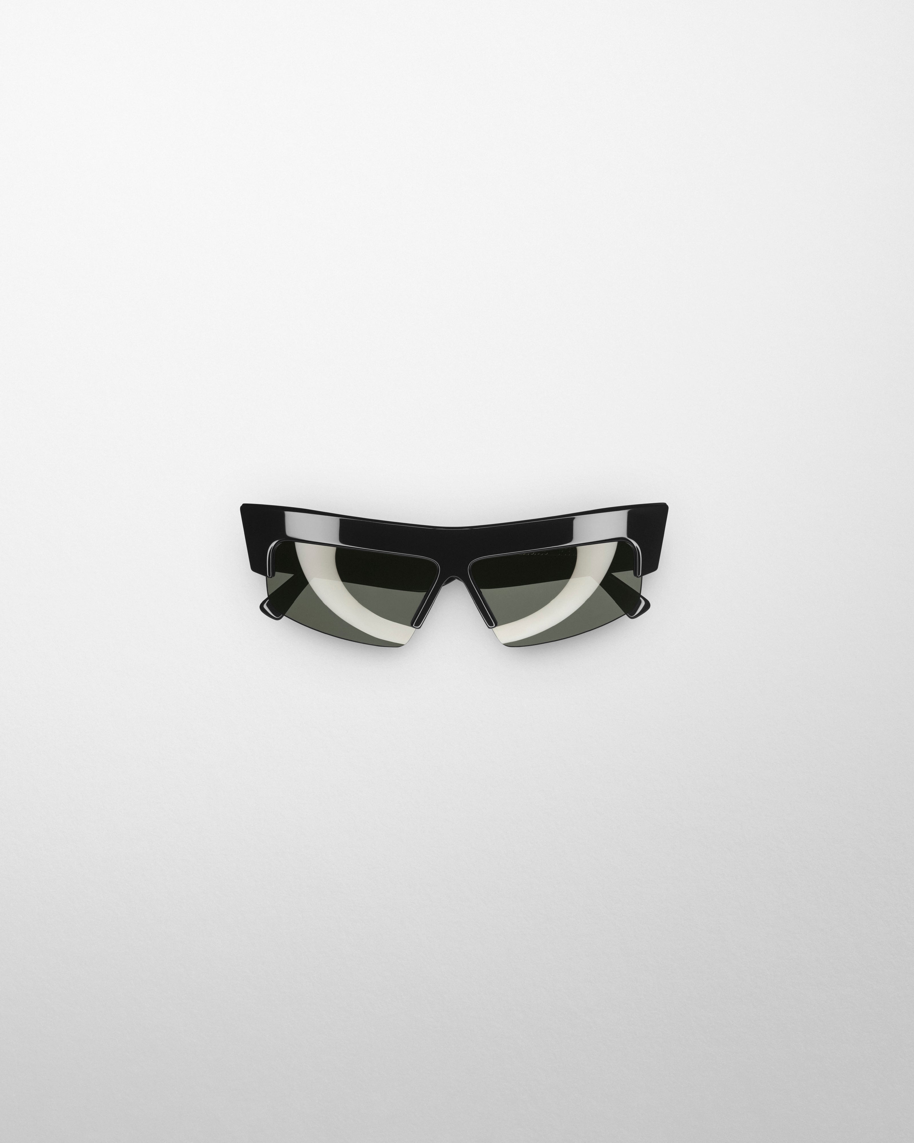 PHOEBE PHILO US | SLICED CRUISE SUNGLASSES | black acetate