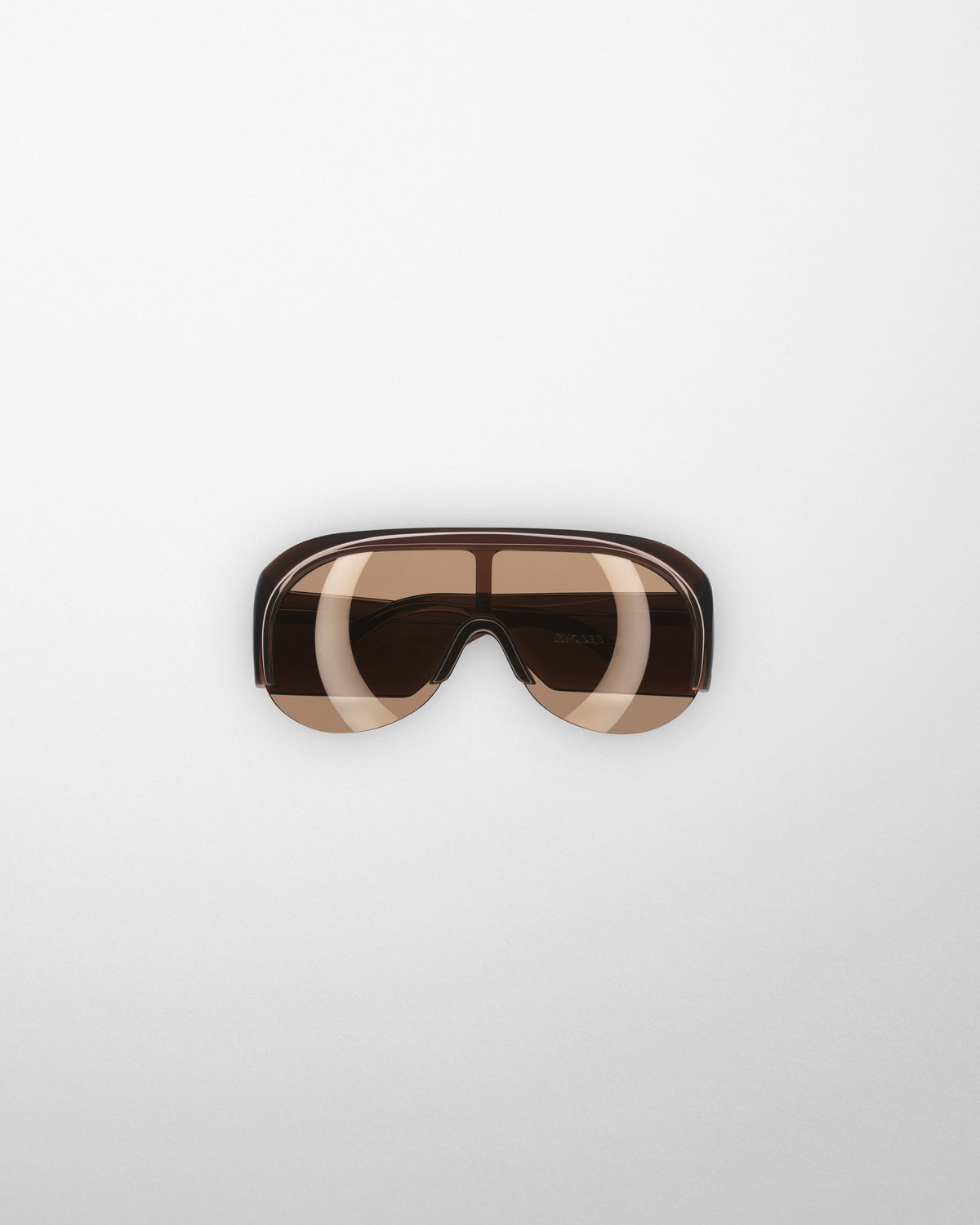 HALF BOMBÉ SUNGLASSES | dark brown acetate