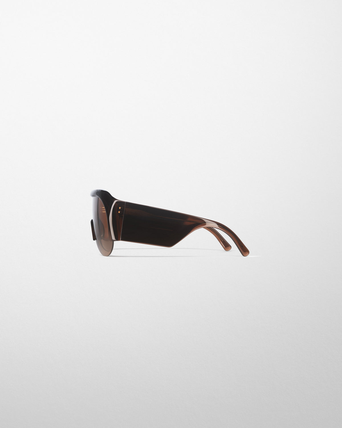 HALF BOMBÉ SUNGLASSES | dark brown acetate