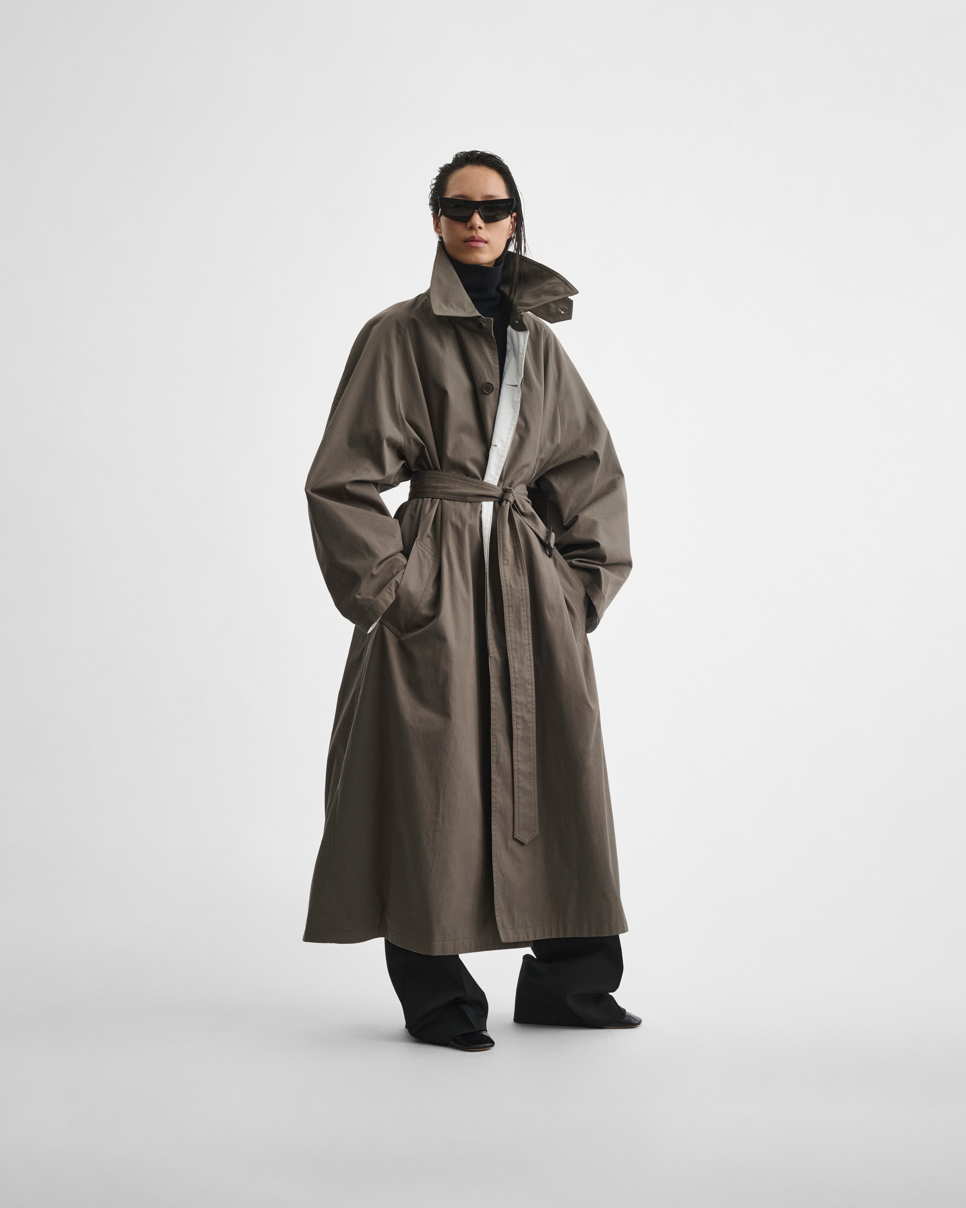 PHOEBE PHILO | BIG TRENCH | SAGE COTTON