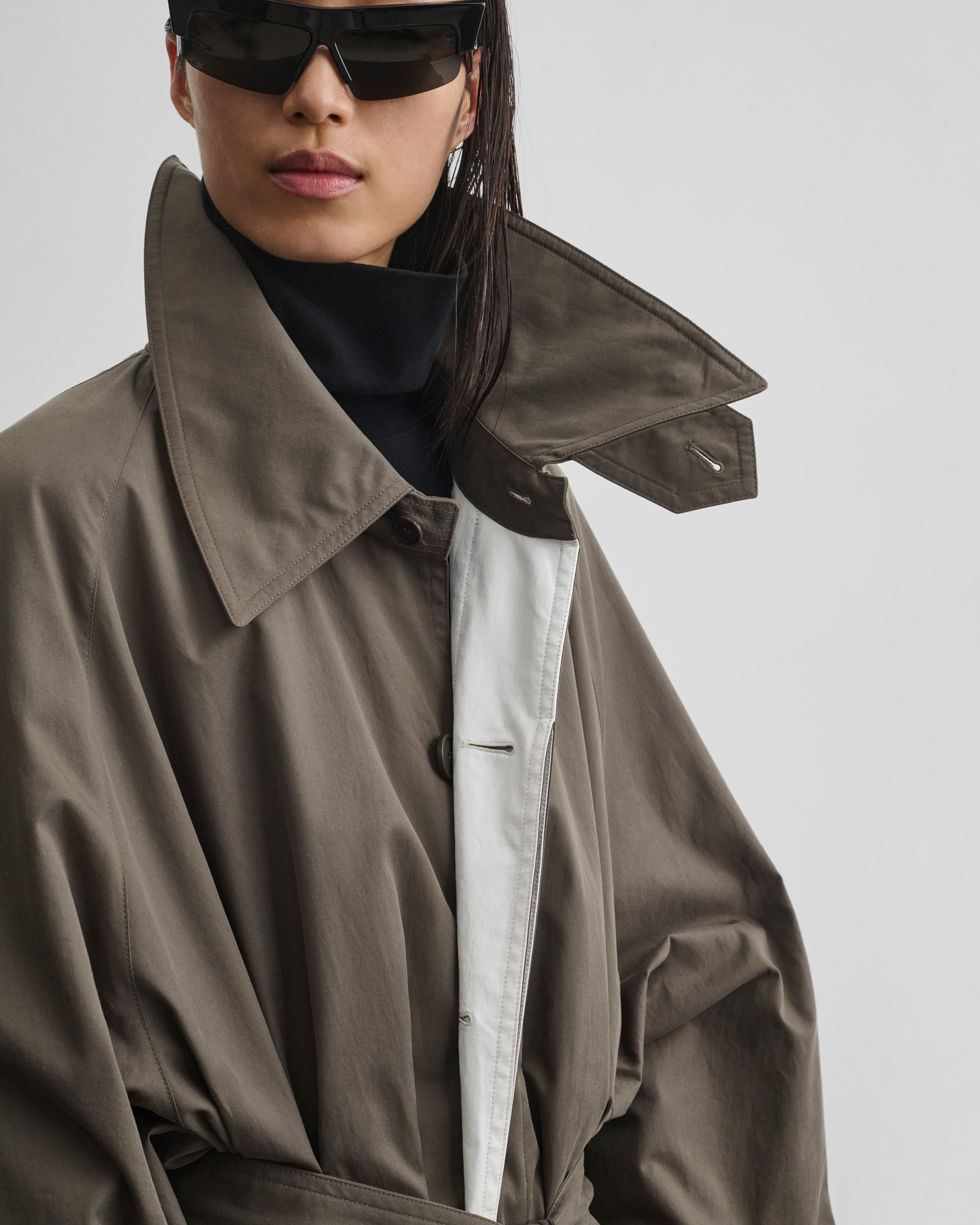 PHOEBE PHILO | BIG TRENCH | SAGE COTTON