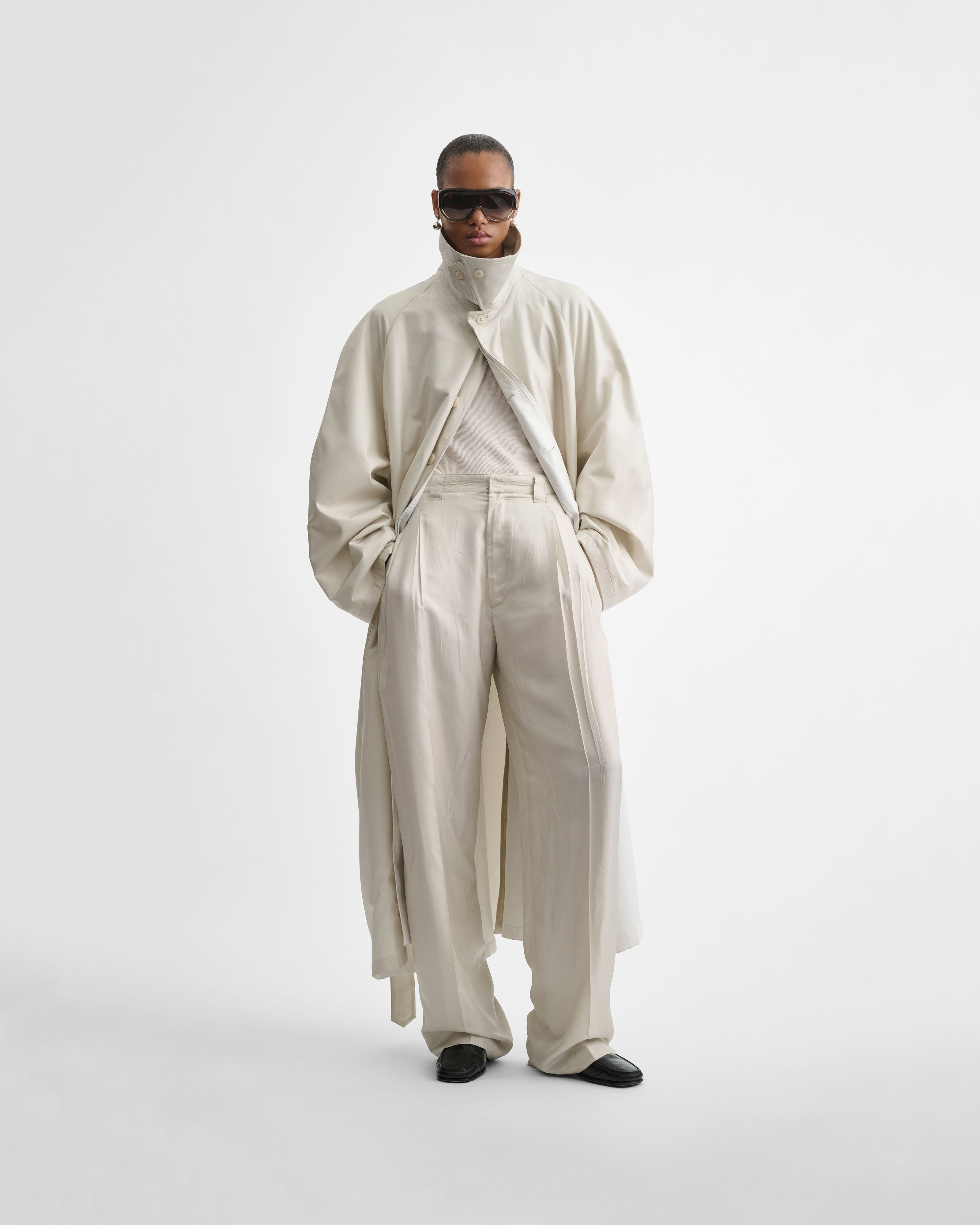 PHOEBE PHILO | CHINO TROUSERS | salt technical twill