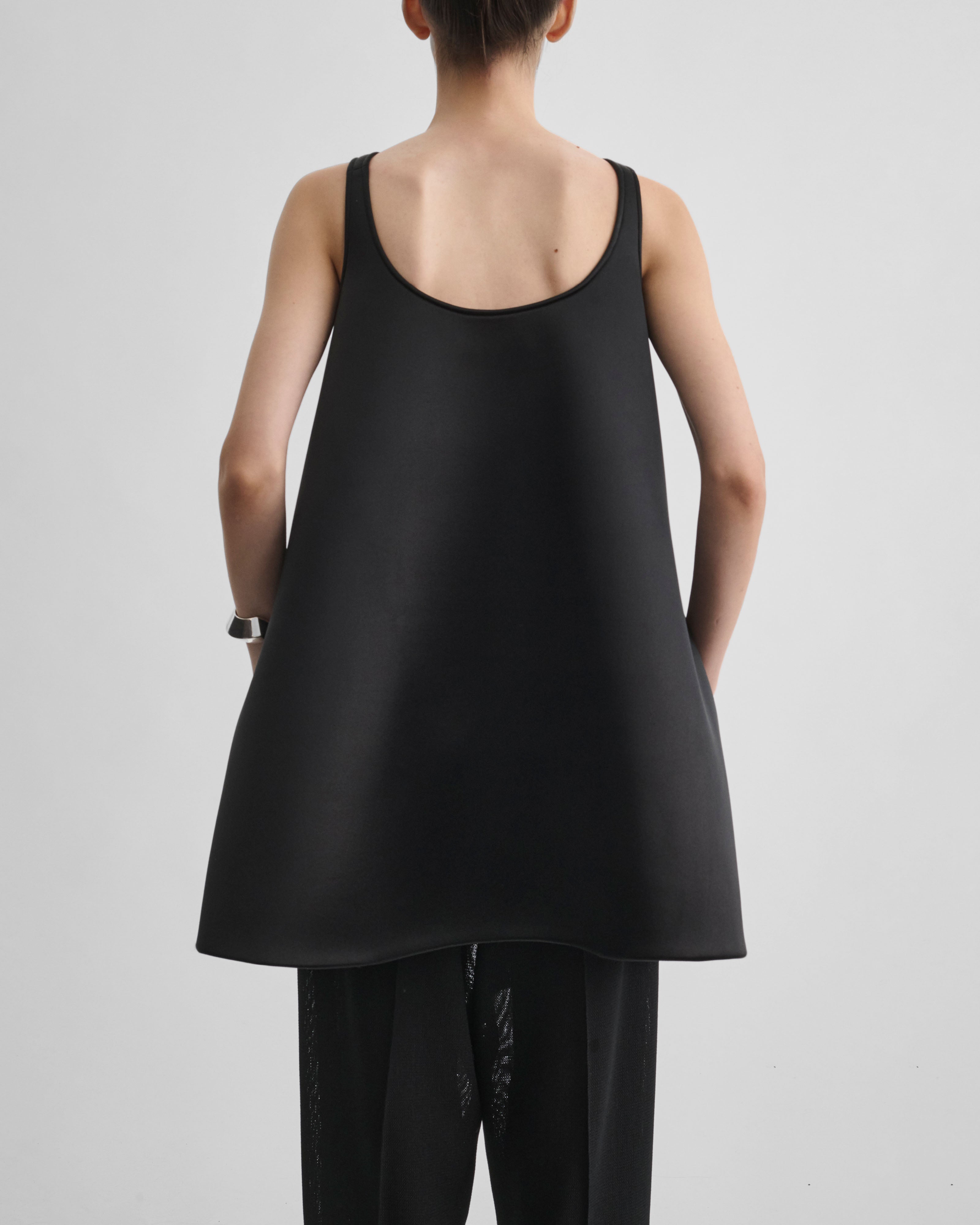 PHOEBE PHILO | A TANK TOP | BLACK SILK