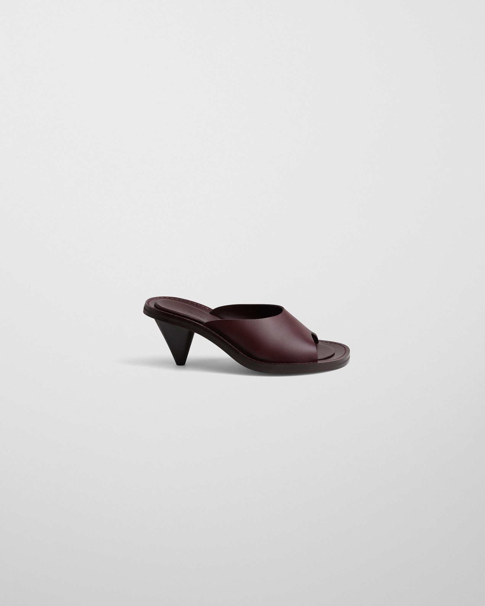 PHOEBE PHILO | STRAP MULE | BLACK SUEDE