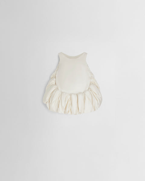 PHOEBE PHILO | SUGAR VEST | VANILLA SILK SATIN
