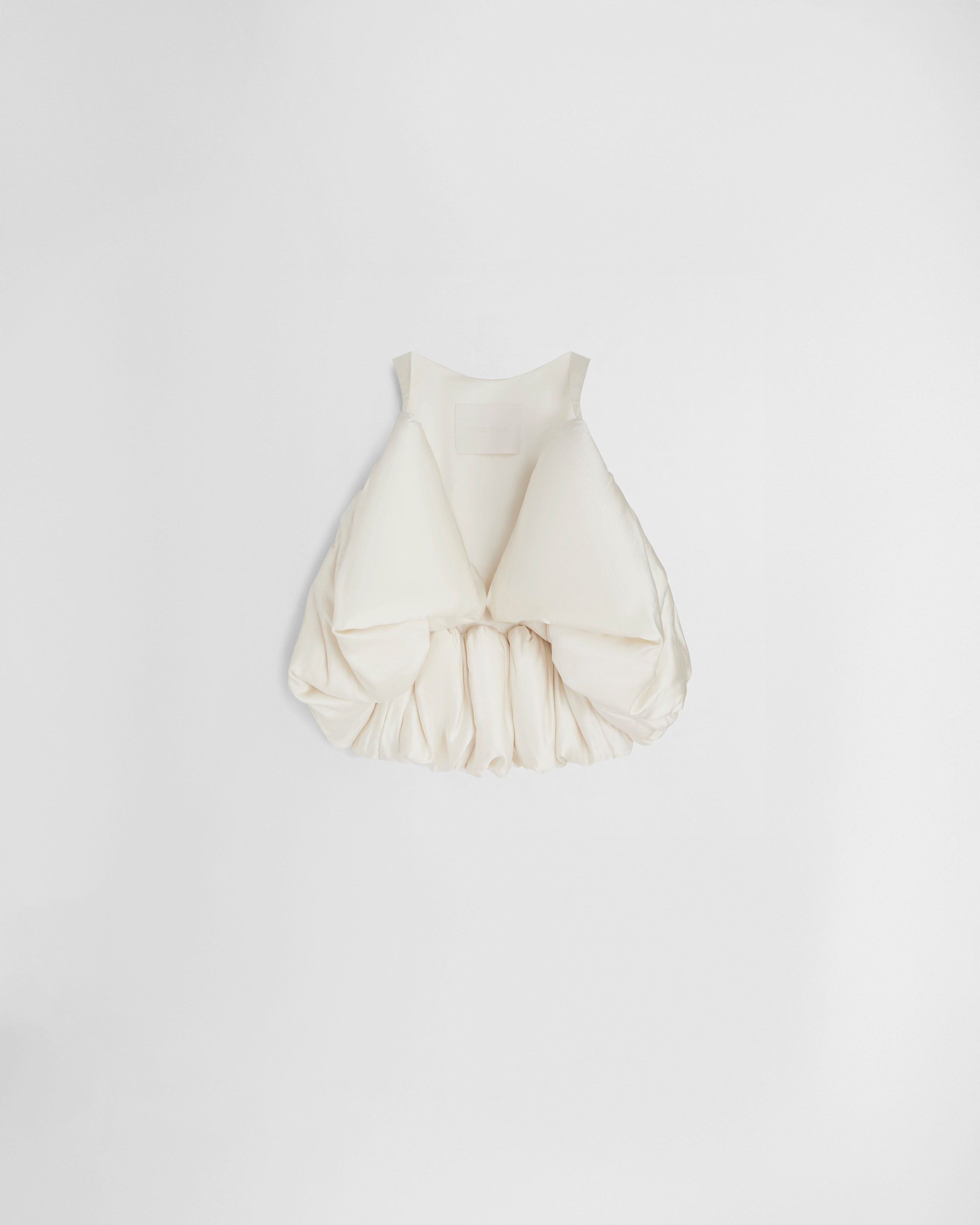 PHOEBE PHILO US | SUGAR VEST | vanilla silk satin