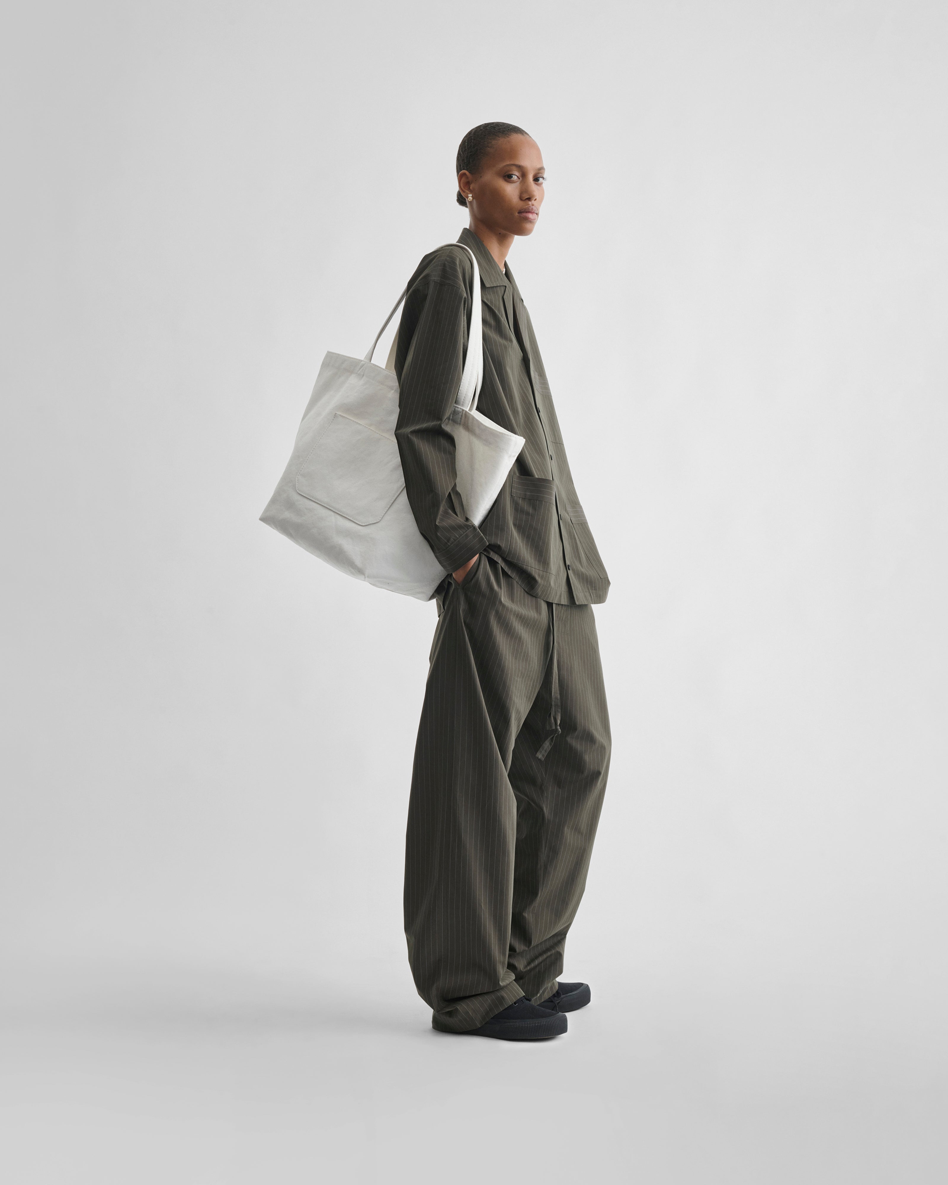 PHOEBE PHILO US | CANVAS CABAS | paper white canvas