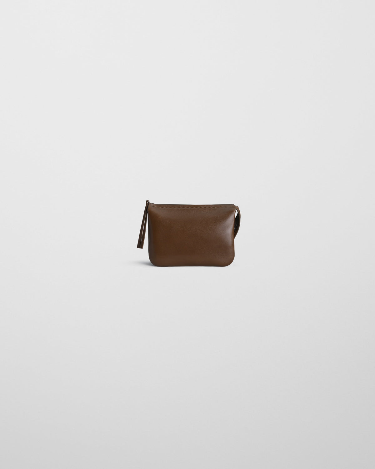 Front view of POCKET GIG in olive leather