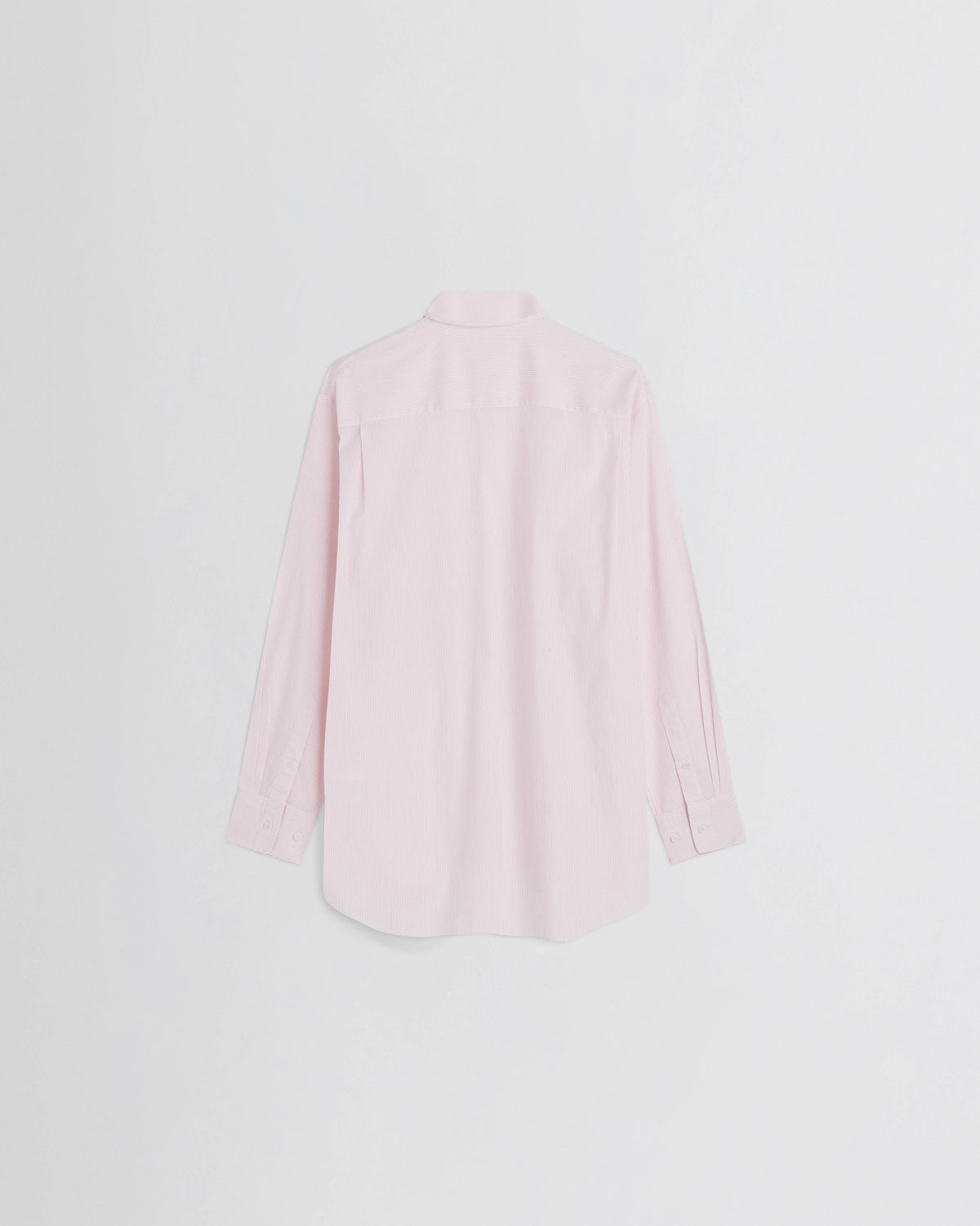 Back view of MEN'S SHIRT in pink cotton