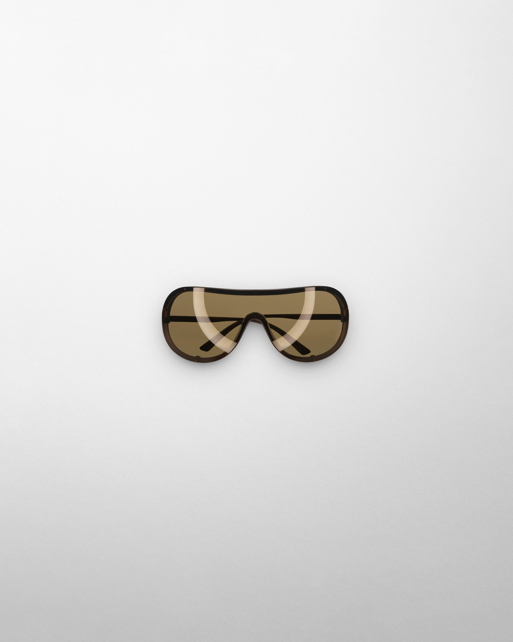 Front view of BEAM SUNGLASSES in khaki metal