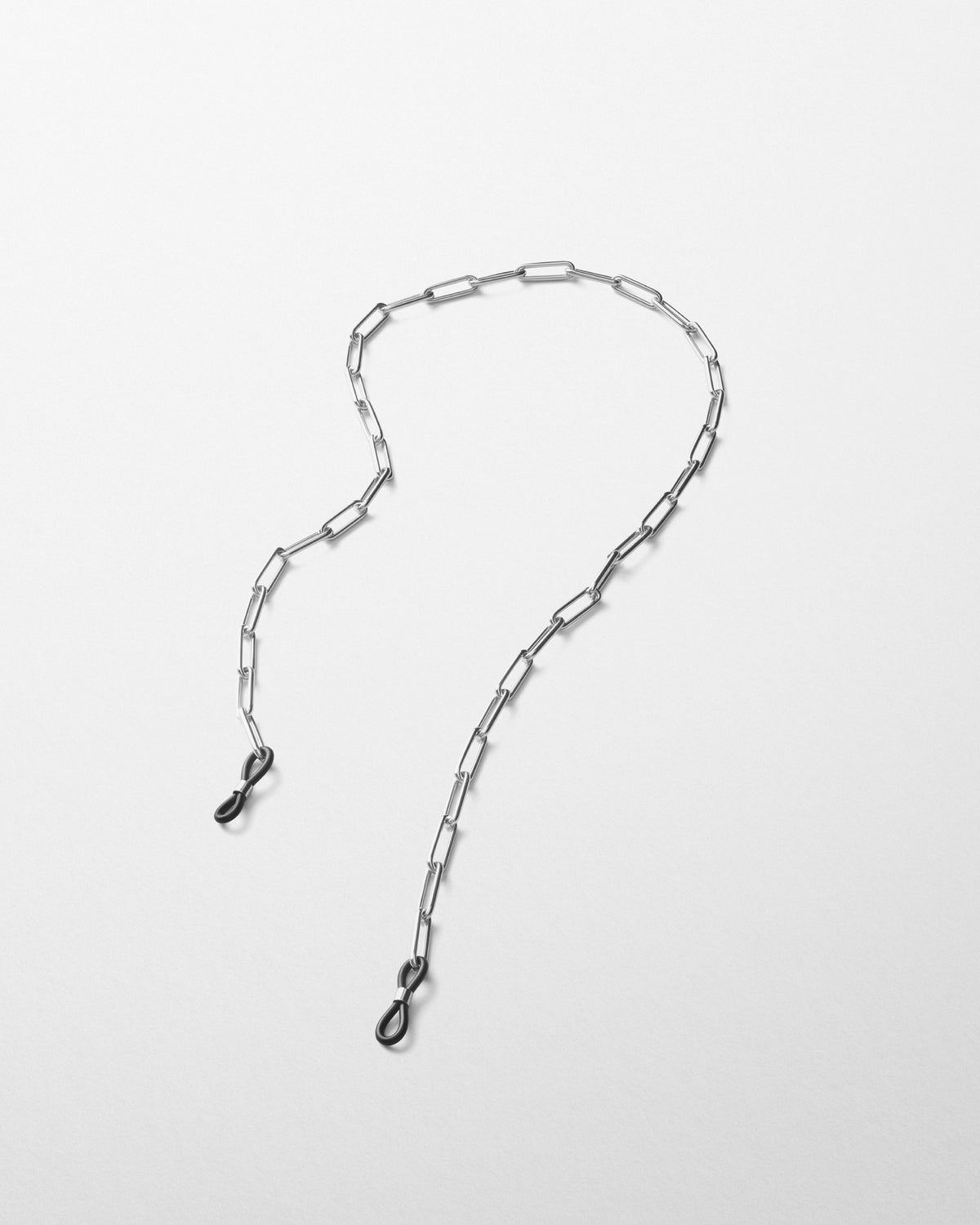 Flat detail view of SUNGLASSES CHAIN in silver