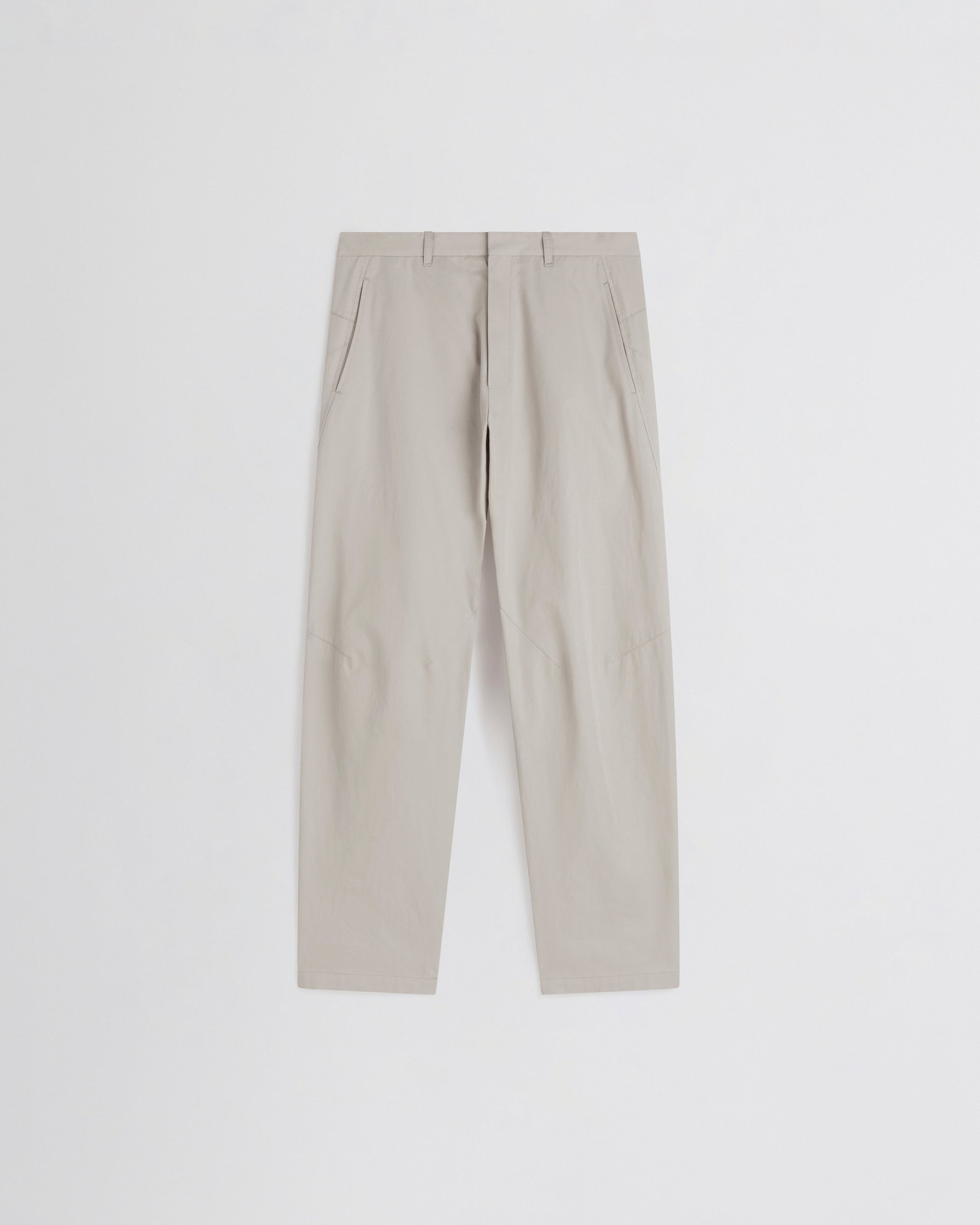 Flat front view ARCH TROUSERS in gum cotton