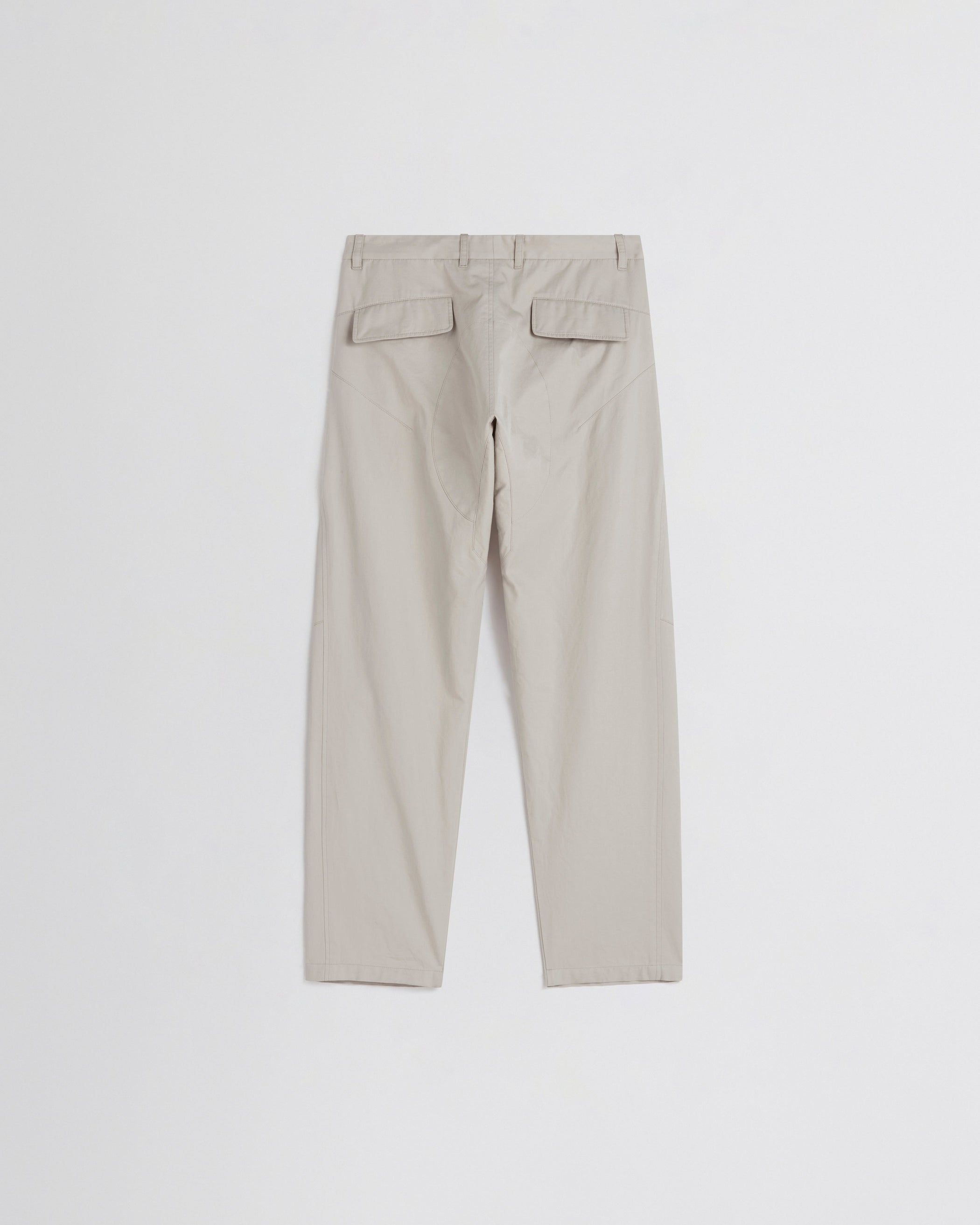 Flat back view ARCH TROUSERS in gum cotton