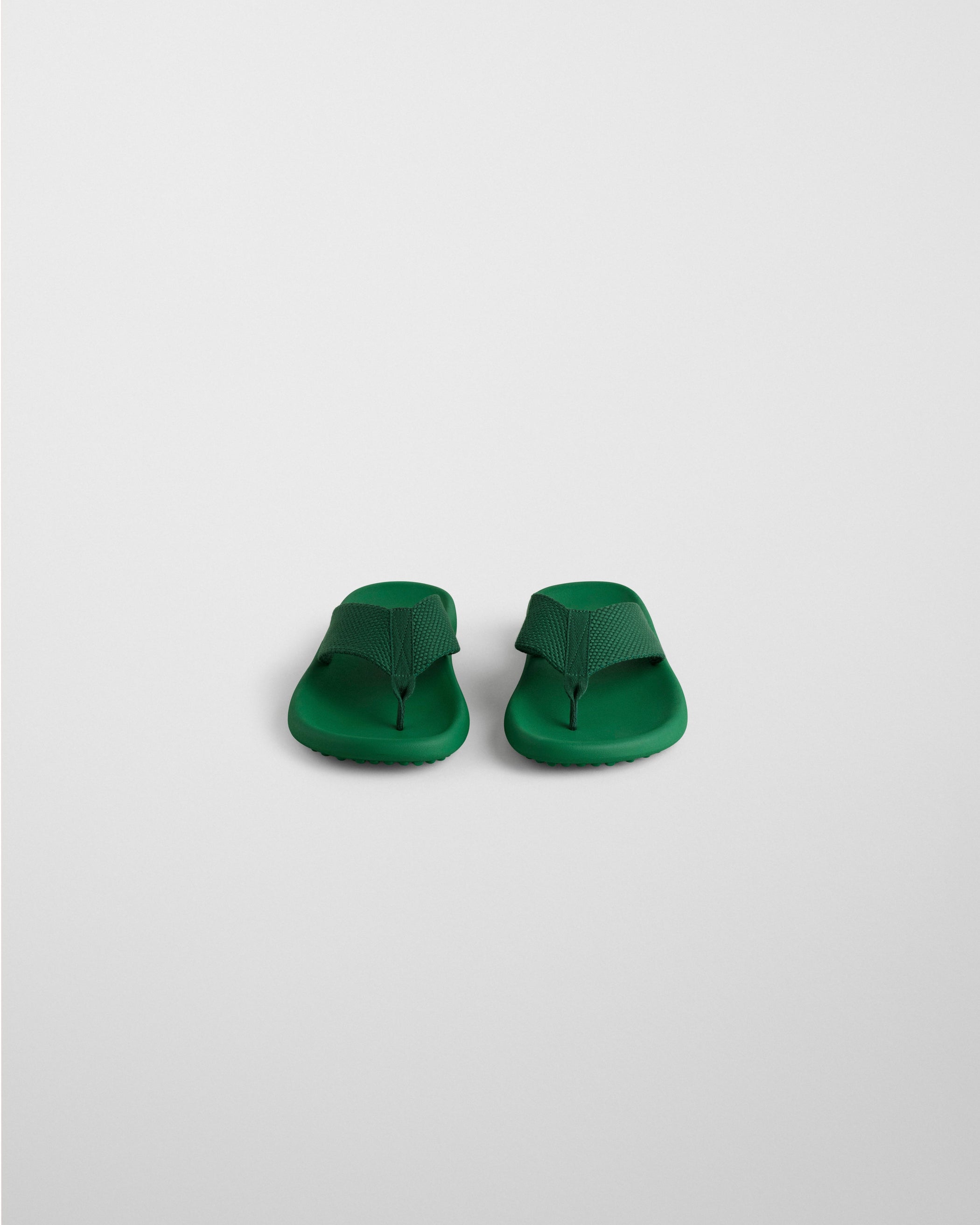 Front view of FLIP FLOP in electric green Eva