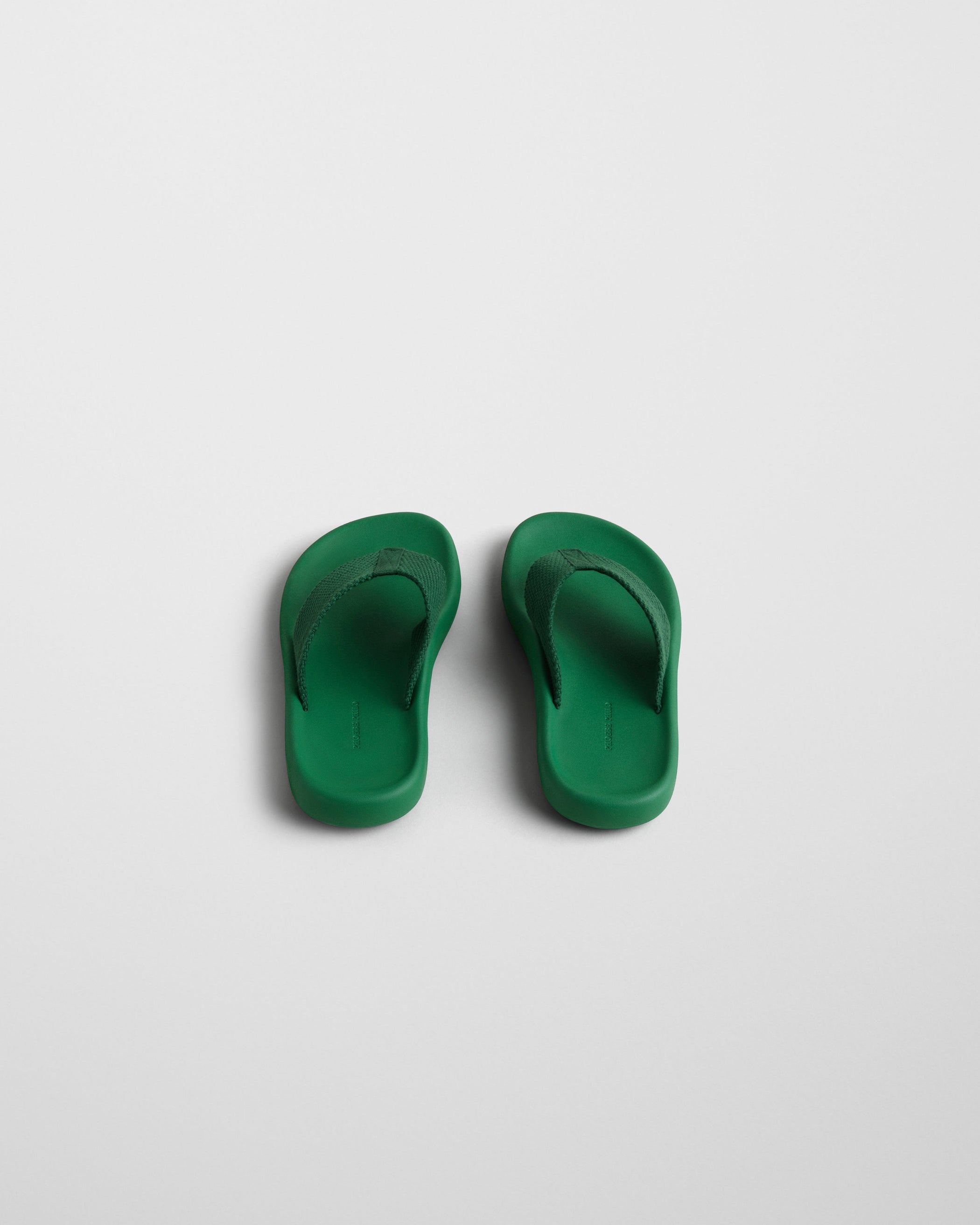Back view of FLIP FLOP in electric green Eva