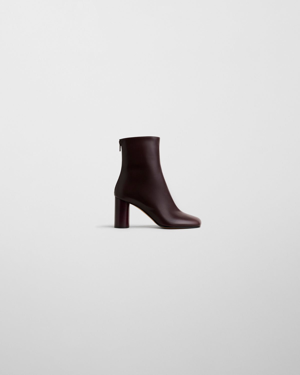 Side view of TUG BOOT in oxblood leather