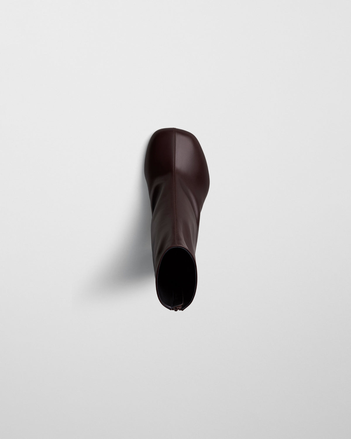 Top view of TUG BOOT in oxblood leather