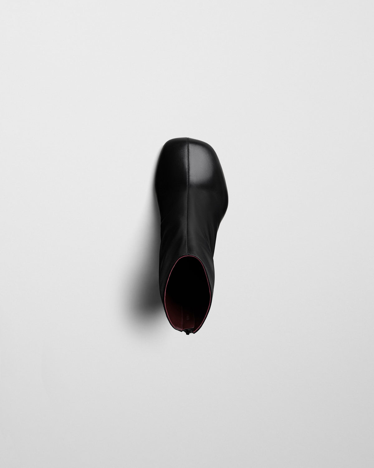 Top view of TUG BOOT in black leather