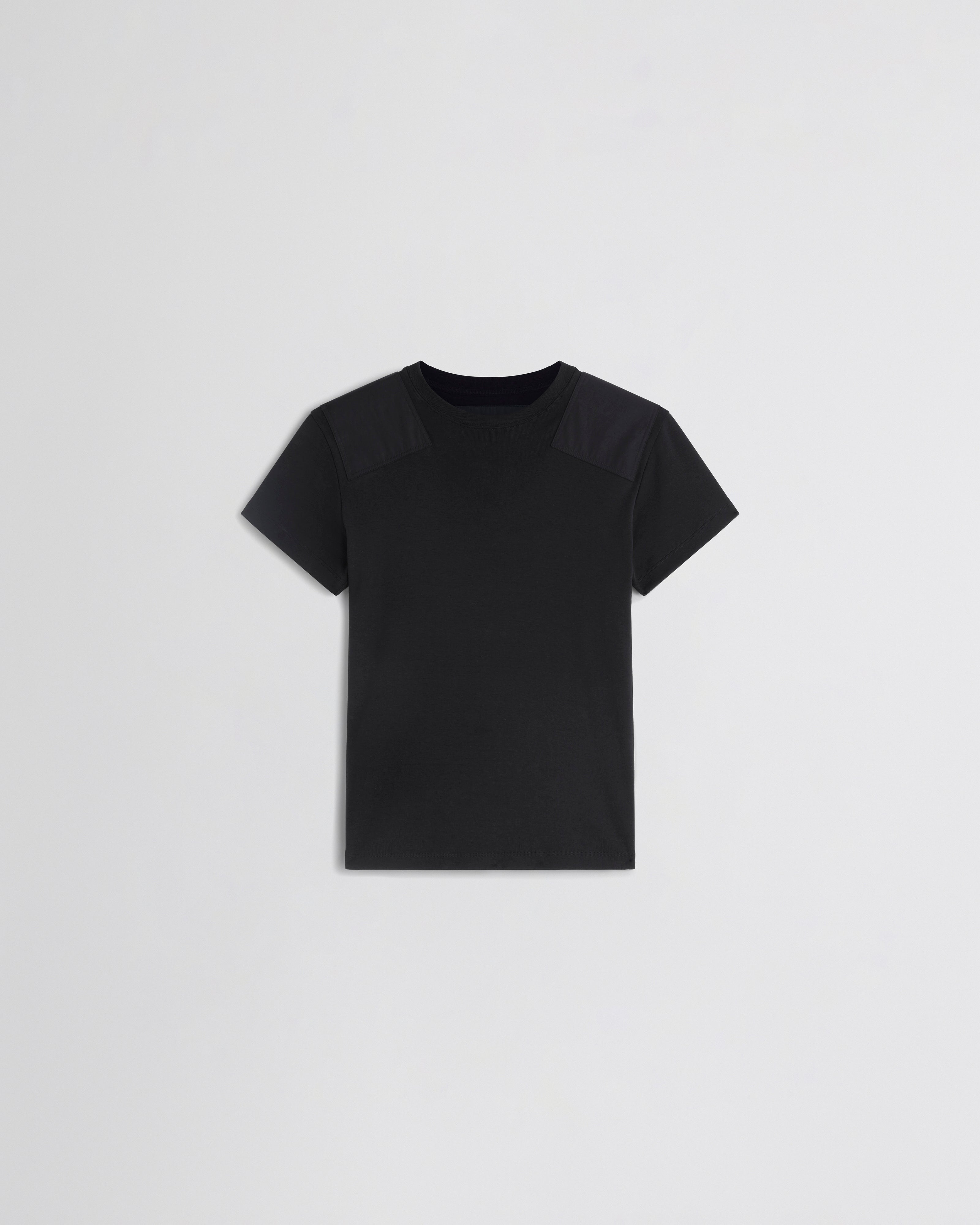 PHOEBE PHILO | PATCH T-SHIRT | black cotton