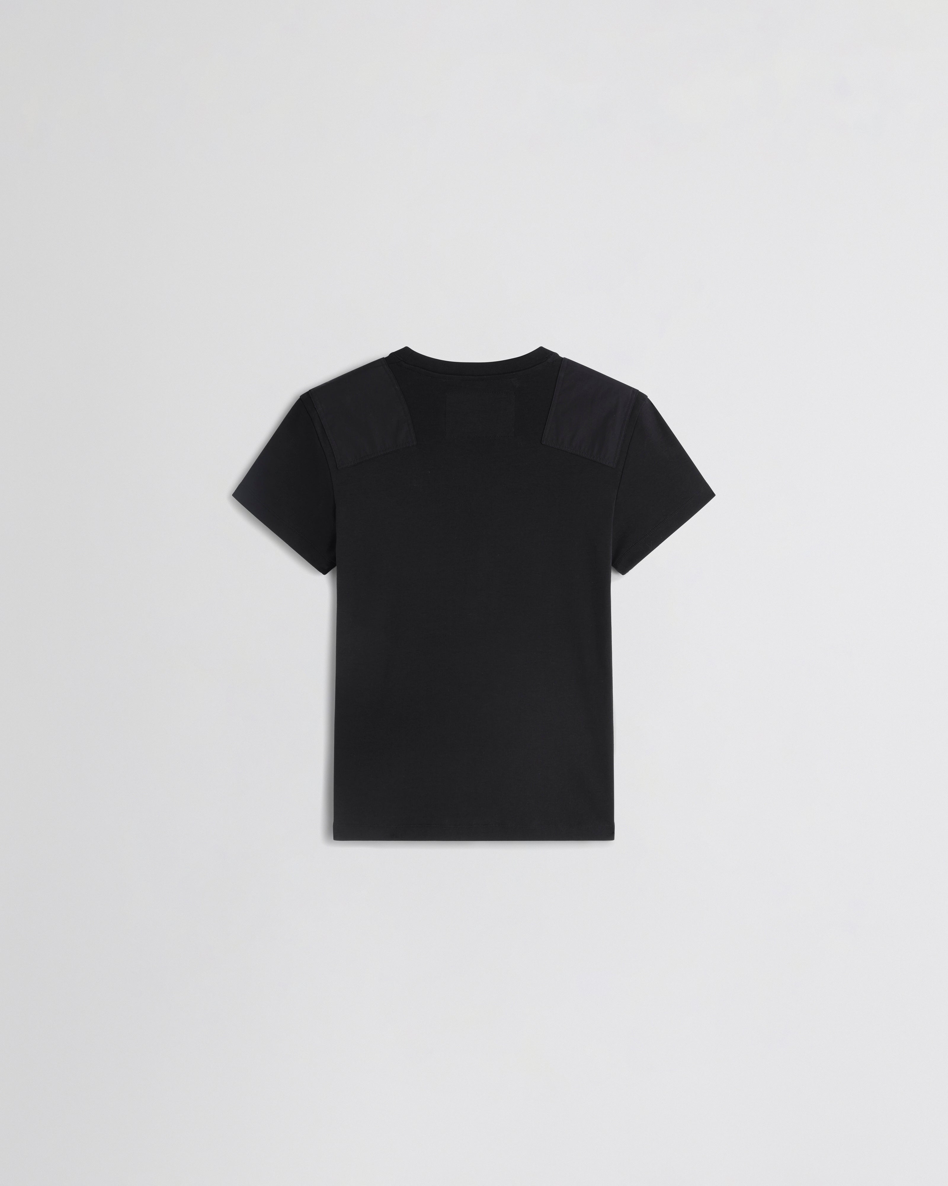 PHOEBE PHILO US | PATCH T-SHIRT | black cotton