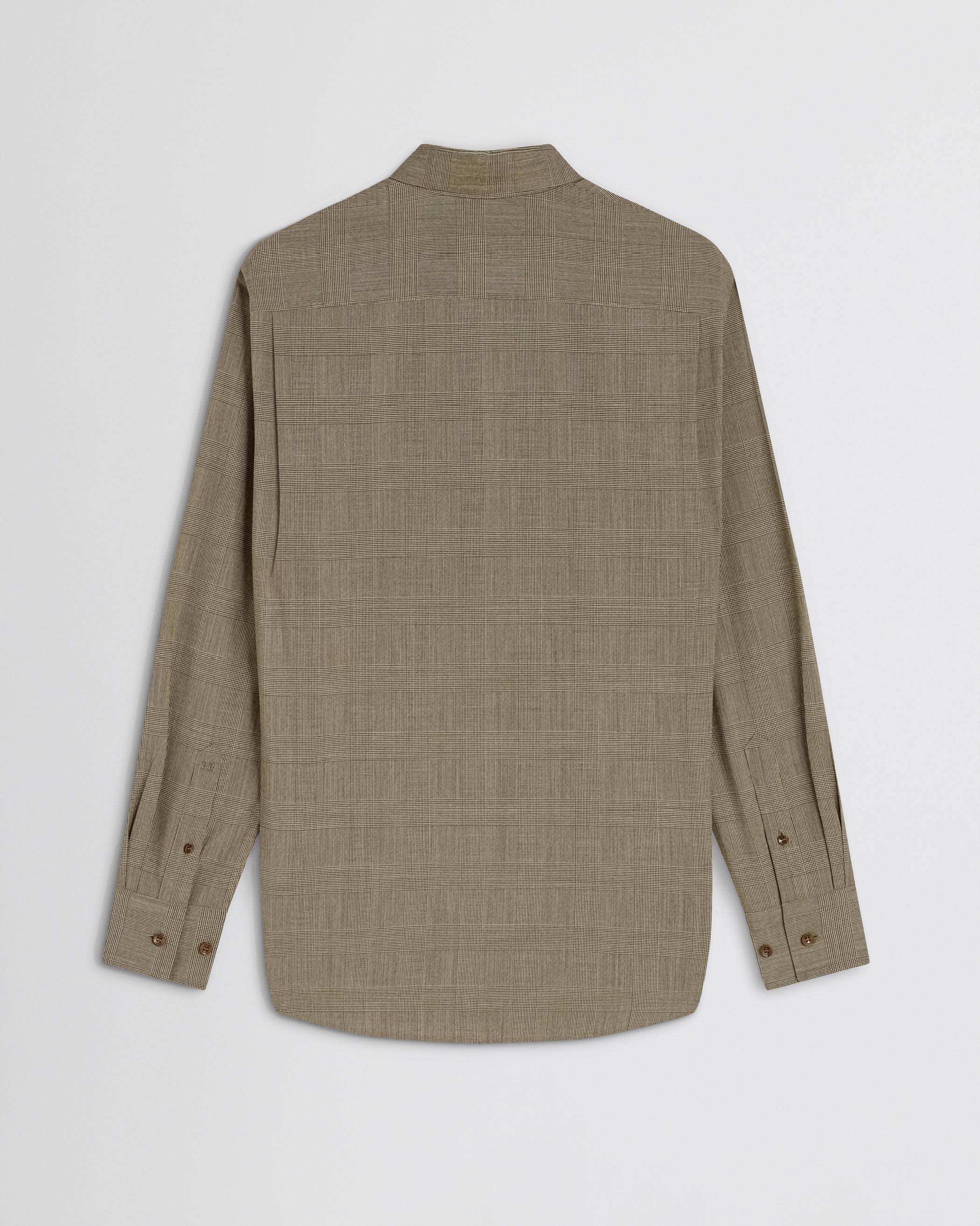 CLASSIC SHIRT | brown-beige wool